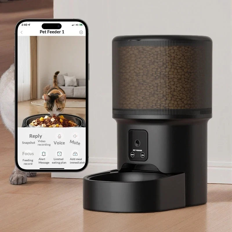 Automatic Pet Feeder with Wi-Fi, Camera & Timed Portions
