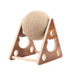 Wooden Sisal Cat Scratcher Ball – Scratch-Resistant Post