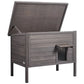 VEVOR Outdoor Cat House – Wooden Feral Cat Shelter with Roof & PVC Door Flaps
