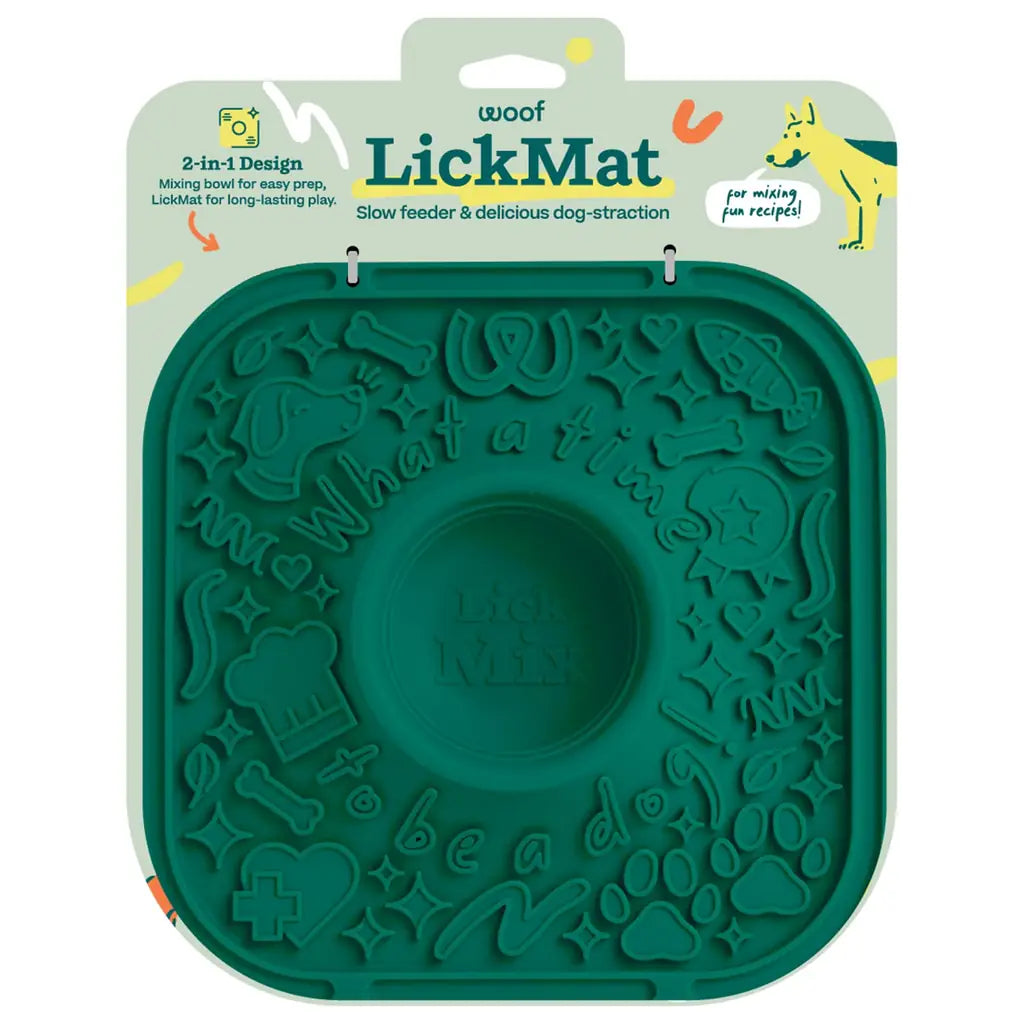 Woof LickMat Slow Feeder Mat for Dogs | BPA-Free Silicone, Non-Slip, Dishwasher Safe