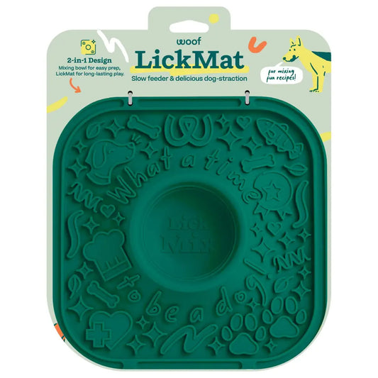 Woof LickMat Slow Feeder Mat for Dogs | BPA-Free Silicone, Non-Slip, Dishwasher Safe