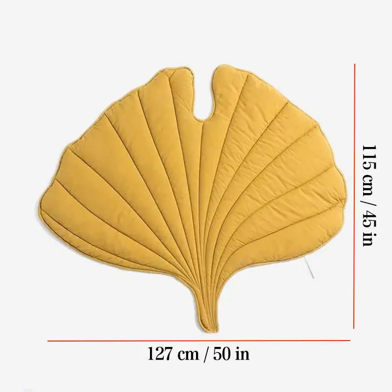 Leaf Pet Sleeping Mat – Washable, Soft & Stylish All-Season Bed