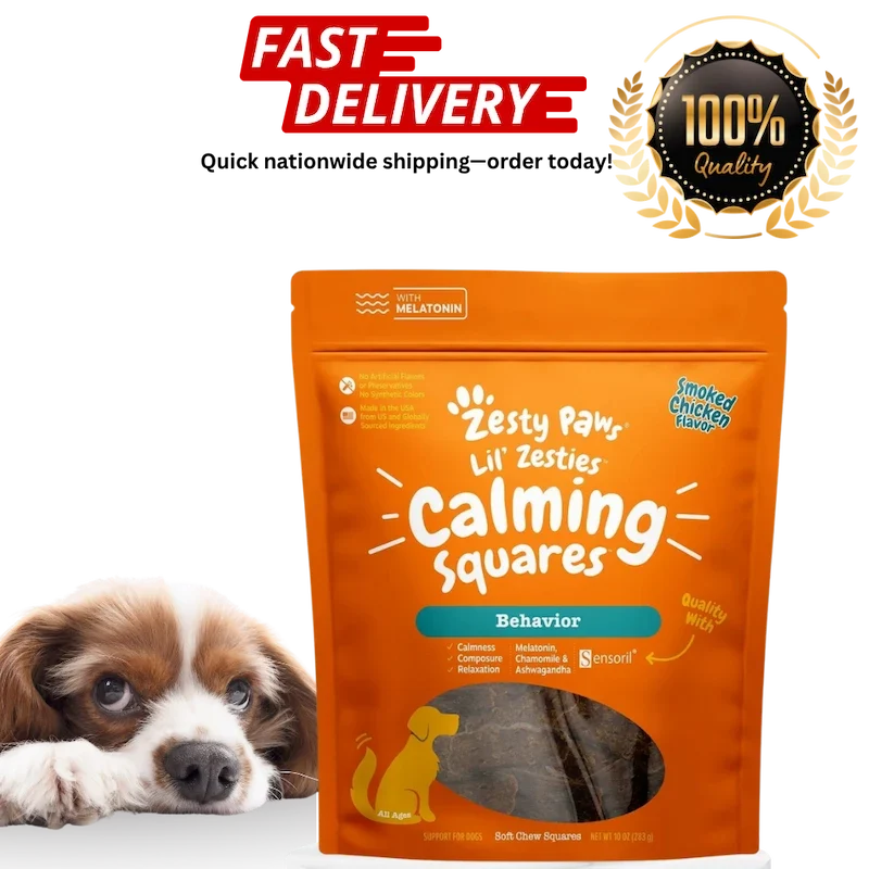 Calming Soft Chews for Dogs – Zesty Paws Lil Zesties Smoked Chicken