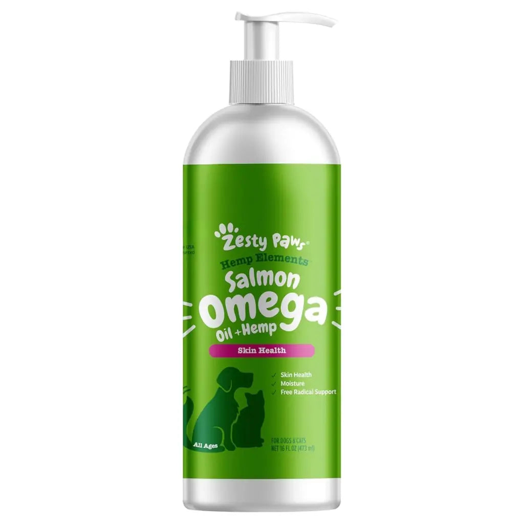 Salmon Oil for Dogs & Cats — Zesty Paws Wild Alaskan Omega-3 Blend