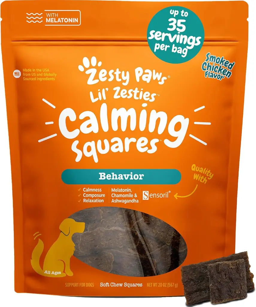 Calming Soft Chews for Dogs – Zesty Paws Lil Zesties Smoked Chicken